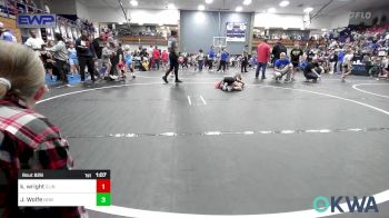 67 lbs Semifinal - Kenneth Wright, Clinton Youth Wrestling vs Jaysten Wolfe, Team Nomad