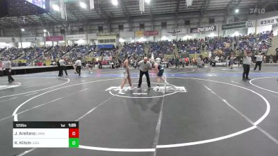 125 lbs Round Of 32 - Joshua Arellano, Lamar Middle School vs Karson Klitch, Lesher Middle School