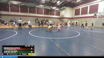 117 lbs Cons. Round 4 - Porter Wilkins, Bruin Wrestling Club vs Remington Syphus, Mountain Ridge Youth