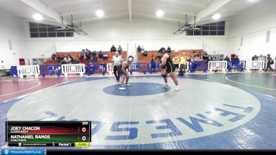 285 lbs Cons. Round 4 - Joey Chacon, Clovis West vs Nathaniel Ramos, Caruthers