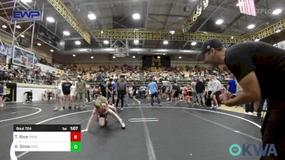 80 lbs Semifinal - Tory Rice, Prodigy Wrestling vs Kingston Sims, Piedmont