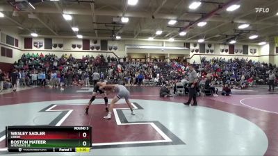 120 lbs Round 3 - Wesley Sadler, Lisbon vs Boston Mateer, Interstate 35