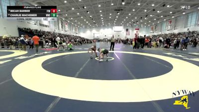 70 lbs Cons. Semi - Micah Barber, Falconer Youth Wrestling vs Charlie Machemer, WRCL Wrestling Club