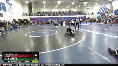 138 lbs Cons. Round 2 - Tyson Gacek, Lakeside vs Elija Hunter, East Valley (Spokane)