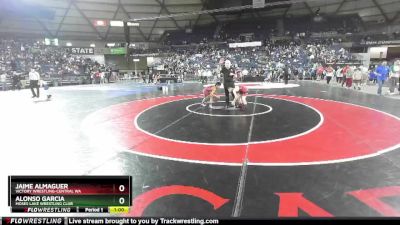 67 lbs Quarterfinal - Jaime Almaguer, Victory Wrestling-Central WA vs Alonso Garcia, Moses Lake Wrestling Club