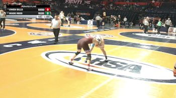 1A 215 lbs Champ. Round 1 - Wade Rees, Pinckneyville vs Owen Bills, Marengo