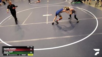 102 lbs Cons. Round 3 - Isaac Fort, Minnesota vs Oliver Powell, Kasson-Mantorville