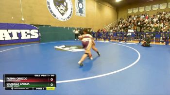 190 lbs Cons. Round 2 - Graciela Garcia, Golden Valley vs Fatima Orozco, Ernest Righetti