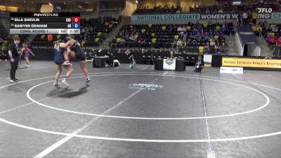 180 lbs Cons. Round 1 - Sawyer Graham, Augustana (IL) vs Ella Shevlin, Chadron