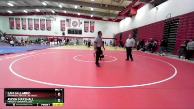 157 lbs Champ. Round 3 - Sam Gallardo, University Nevada Las Vegas vs Ayden Marshall, Modesto Junior College