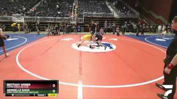 140 lbs 3rd Place Match - Brittany Weber, Casper Wrestling Club vs Gerrielle Davis, Green River Grapplers Wrestling