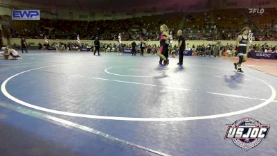 65 lbs Consi Of 8 #1 - Aubree Mcguire, Redskins Wrestling Club vs Laneigh Jo Cartwright, Midwest City Bombers Youth Wrestling Club