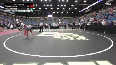 130 lbs Semifinal - Jaeann James, Newton Hs vs Isabel Reyes, Tecumseh - Shawnee Heights HS