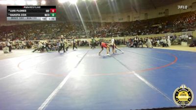 B3A-113 lbs Cons. Round 1 - Luis Flores, Kiefer vs Dakota Cox, Watonga