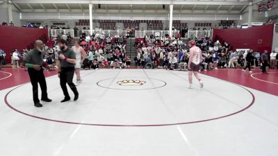 285 lbs Quarterfinal - Carson Flack, Cardinal Gibbons vs Walker Walls, Bishop Lynch