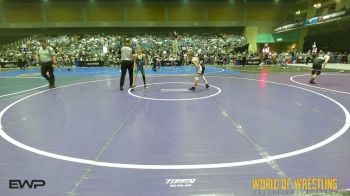 67 lbs Round Of 32 - Nathan Beckham, OCRTC vs Kaden Borders, Horns Up Wrestling