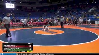 100 lbs Cons. Semi - Brianna Richey, Lawrenceville [Coop] vs Rebecca Ferguson, Rock Island (H.S.)