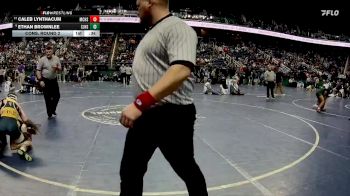 3A 120 lbs Cons. Round 2 - Caleb Lynthacum, Montgomery Central High School vs Ethan Brownlee, South Johnston High School