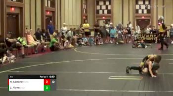 44 lbs Round 1 (6 Team) - Nicholas Contino, Florida Scorpions WC vs Zayden Flynn, Upper Twp Green Hornets