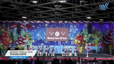 Mustang Cheer All Stars - Trailblazers [2024 L2 Youth - D2] 2024 Spirit Celebration Christmas Grand Nationals
