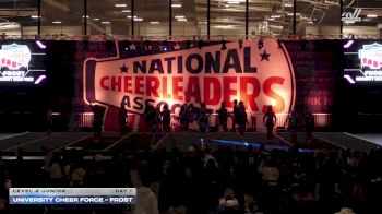 University Cheer Force - Frost [2026 L2 Junior Day 1] 2026 NCA Roseville Showdown