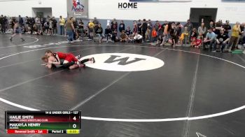 127 lbs Quarterfinal - Hailie Smith, Anchor Kings Wrestling Club vs Makayla Henry, Alaska