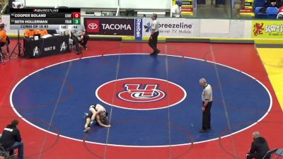 89 lbs Consi Of 16 #2 - Cooper Boland, Central York vs Seth Hollerman, Franklin