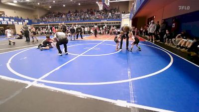 46 lbs Semifinal - Kashton Legg, Barnsdall Youth Wrestling vs Hudson Teel, Sperry Wrestling Club