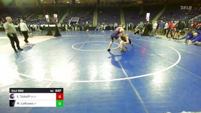 144 lbs Consi Of 16 #1 - Emmanuel Tolkoff, Brookline vs Max LoRusso, Saugus/Peabody