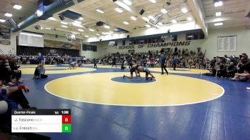 147 lbs Quarterfinal - Joseph Toscano, Buchanan vs Jagger French, Del Oro