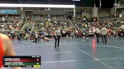 75 lbs Cons. Round 2 - Landen Marco, Bryan Youth Wrestling vs Angelo Martinez, Nebraska Wrestling Academy