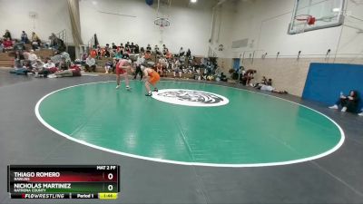 175B Quarterfinal - Nicholas Martinez, Natrona County vs Thiago Romero, Rawlins