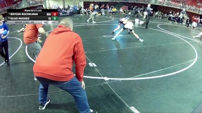 95 lbs Cons. Round 4 - Brycen Bockelman, Waverly Wrestling Club vs Elias Rhodes, Nebraska Boyz