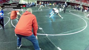 95 lbs Cons. Round 4 - Brycen Bockelman, Waverly Wrestling Club vs Elias Rhodes, Nebraska Boyz