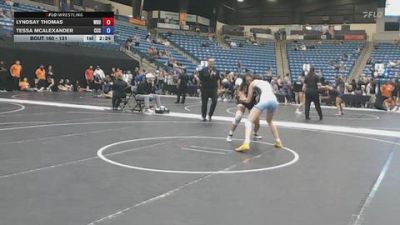 131 lbs Cons. Round 2 - Tessa McAlexander, Colby Community College vs Lyndsay Thomas, Wayland Baptist University