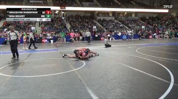 140 lbs Cons. Round 3 - Gracelynn Robertson, Abilene vs Nina Mulkey, Wichita Wrestling Club