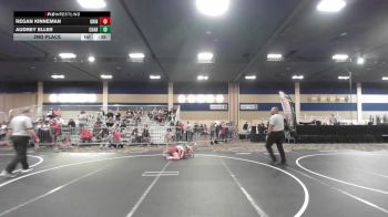 88 lbs 2nd Place - Regan Kinneman, Grindhouse WC vs Audrey Eller, Charger WC