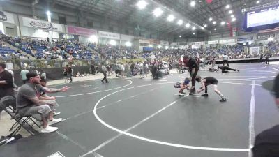 62 lbs Consi Of 16 #2 - Kash Gonzales, Sargent Farmers vs Ryker Ostermiller, Colorado Hammers
