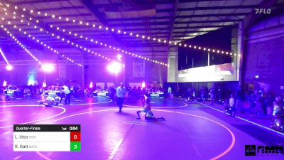 50 lbs Quarterfinal - Lincoln Idso, Dickinson WC vs Ryder Gatt, Backyard Brawlers