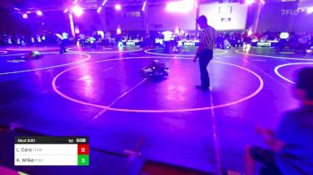 58 lbs Consi Of 16 #2 - Lennox Caro, Team Aggression vs Kasen Wilke, FoxFit