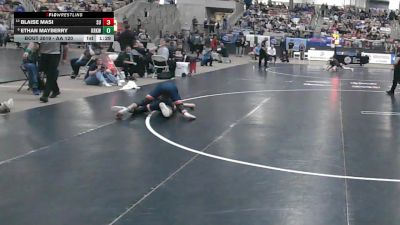 AA 120 lbs Champ. Round 1 - Ethan Mayberry, Kirkwood High School vs Blaise Masi, Summit High School