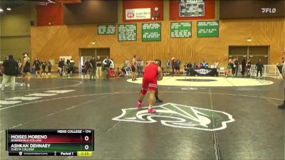 174 lbs Cons. Round 4 - Moises Moreno, Bakersfield College vs Ashkan Dehnaey, Cuesta College