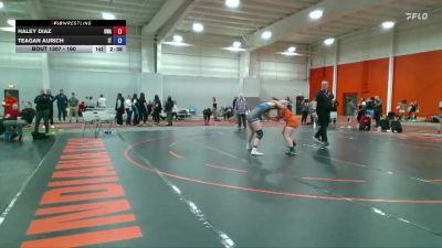 160 lbs 1st Place Match - Teagan Aurich, Indiana Tech vs Haley Diaz, Unattached