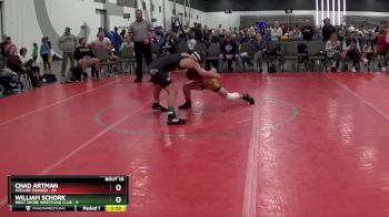 100 lbs 2nd Wrestleback (8 Team) - Chad Artman, Steller Trained vs WILLIAM SCHORK, West Shore Wrestling Club