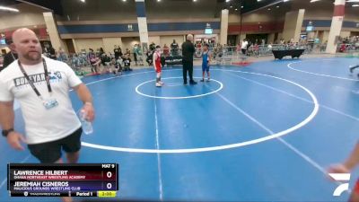 93 lbs Round 2 - Lawrence Hilbert, Ohana Northeast Wrestling Academy vs Jeremiah Cisneros, Malicious Grounds Wrestling Club