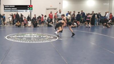 85 lbs 3rd Place - Owen Runge, IA vs Michael Dudak, IN