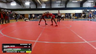 197 lbs Cons. Round 5 - Alejandro Camarena, The College Of New Jersey vs Gabriel Hayes, Liberty