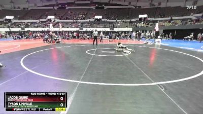 Rookie K-2 60 Cons. Round 3 - Jacob Quirk, Grizzly Wrestling Club vs Tyson Linville, Smithfield Youth Wrestling