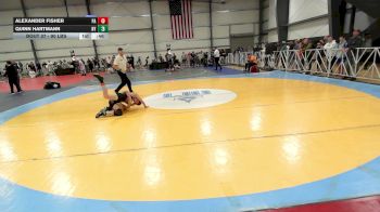 90 lbs Round Of 64 - Alexander Fisher, PA vs Quinn Hartmann, NY