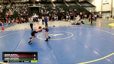 80 lbs Cons. Round 4 - Jensin Rupple, Bennett Wrestling Club vs Owen Novotny, Winner Youth Wrestling